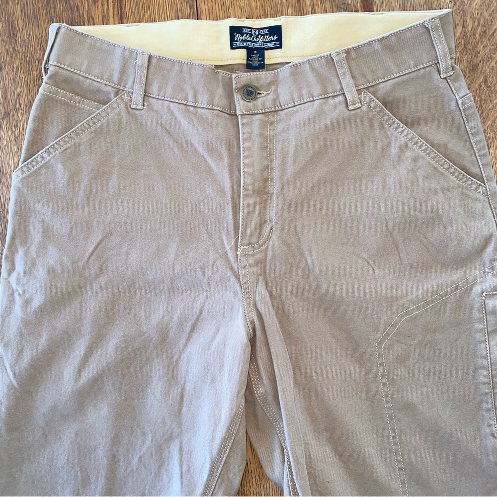 Noble Outfitters Women’s Carpenter Tan Cargo Work Pants - Picture 2 of 10